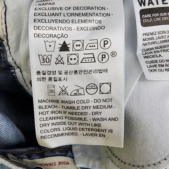 Levi's Women's Wedgie Straight Distressed Jeans in Authentically Yours Size 26 - Picture 5 of 7